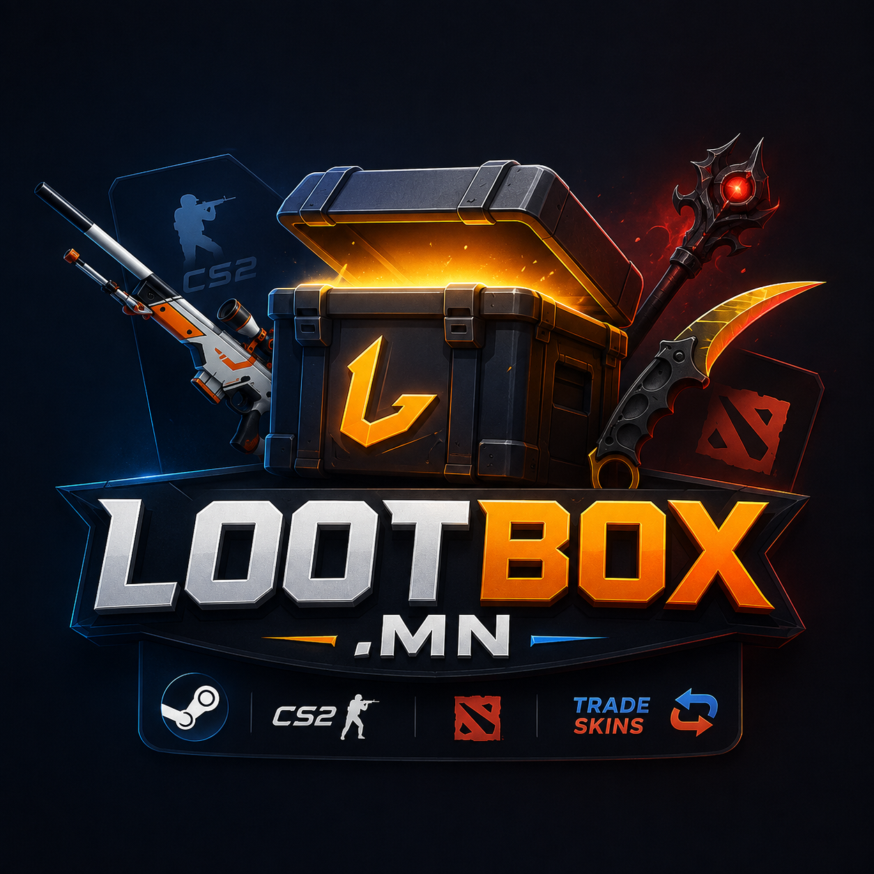 Lootbox.mn CS2 ба Dota 2 marketplace